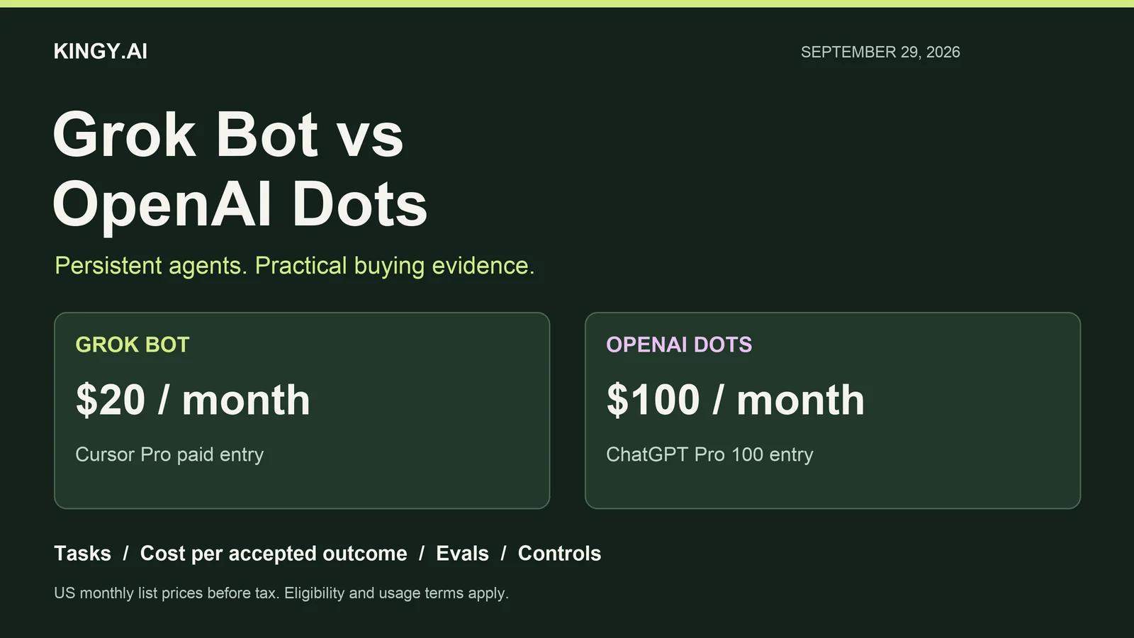 Grok Bot vs OpenAI Dots: Tasks, Costs, Benchmarks and Buying Guide