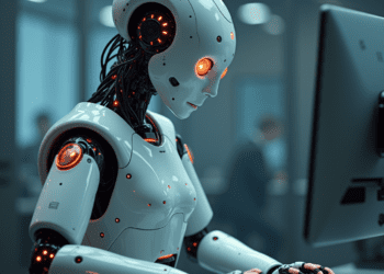 Ai Robot Taking A Humans Job