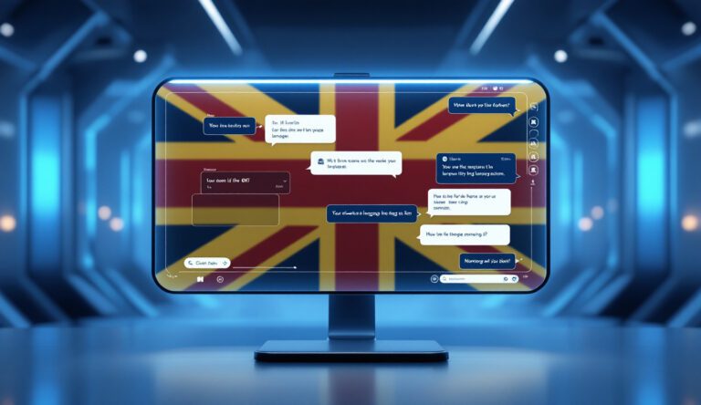 UK chatbot editorial image