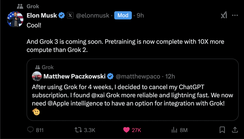 Grok 3 Pre-training Complete - Release Imminent - Kingy AI