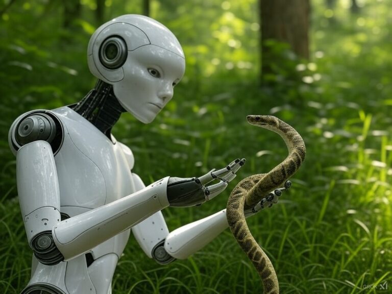 Snake and robot