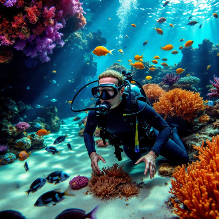 Mark underwater