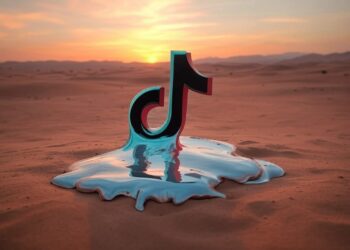 Melting Tiktok logo