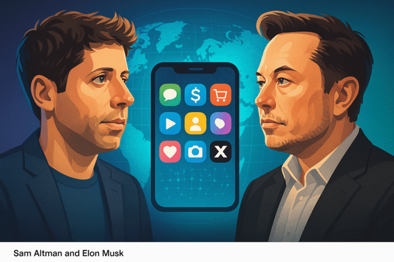 Sam VS Elon Race to Everything App