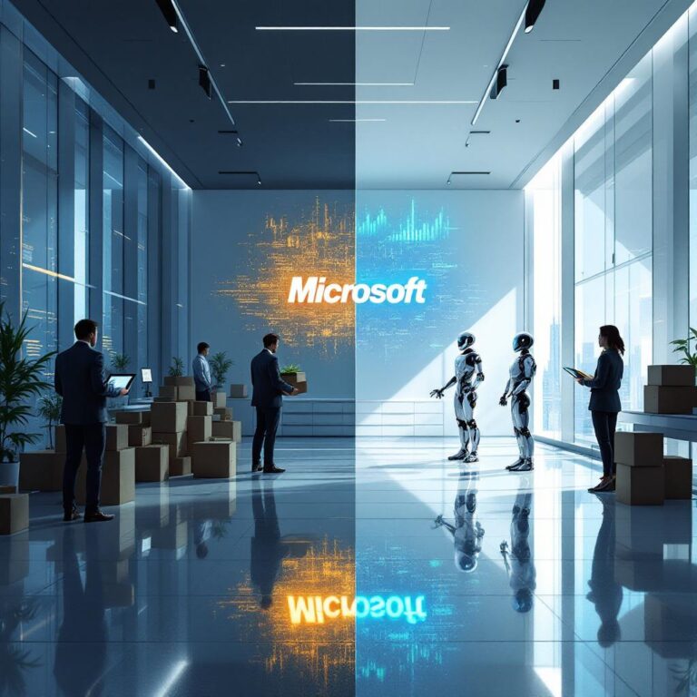 Microsoft AI savings and layoffs
