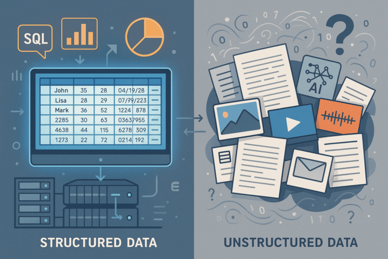 Structured vs. Unstructured Data in AI screenshot