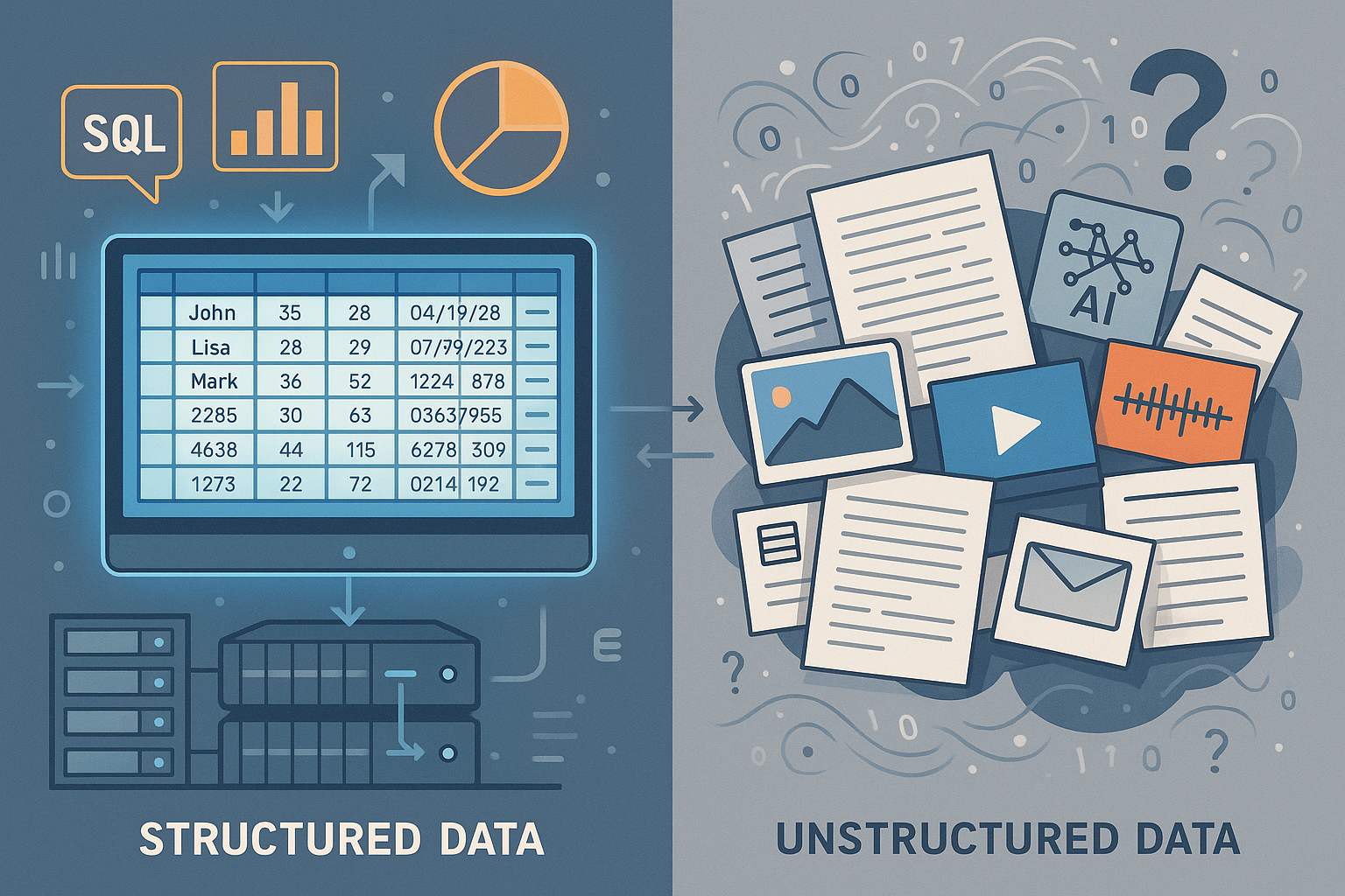 Structured vs. Unstructured Data in AI: A Comprehensive Guide