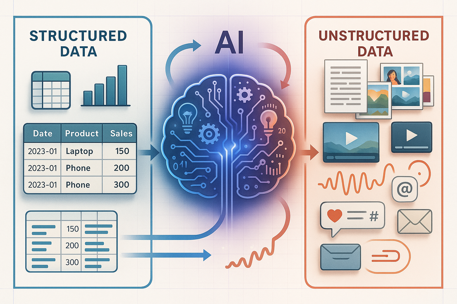 Structured vs. Unstructured Data in AI: A Comprehensive Guide - Kingy AI