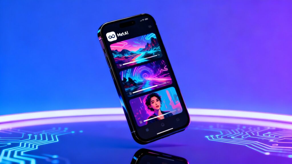 Meta Vibes AI video feed