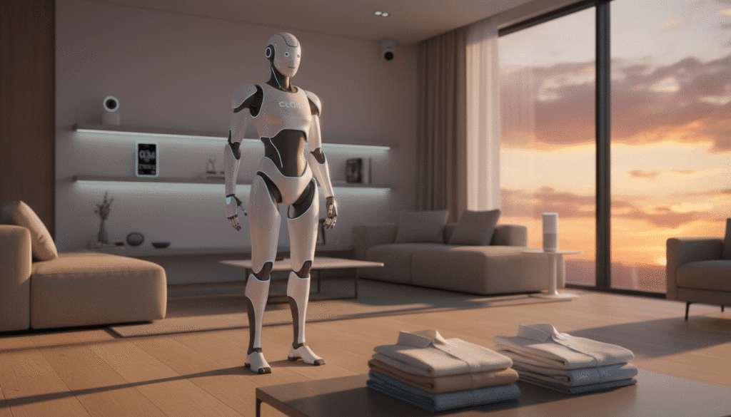 LG CLOiD home robot
(image is not the actual LG Cloid Robot)