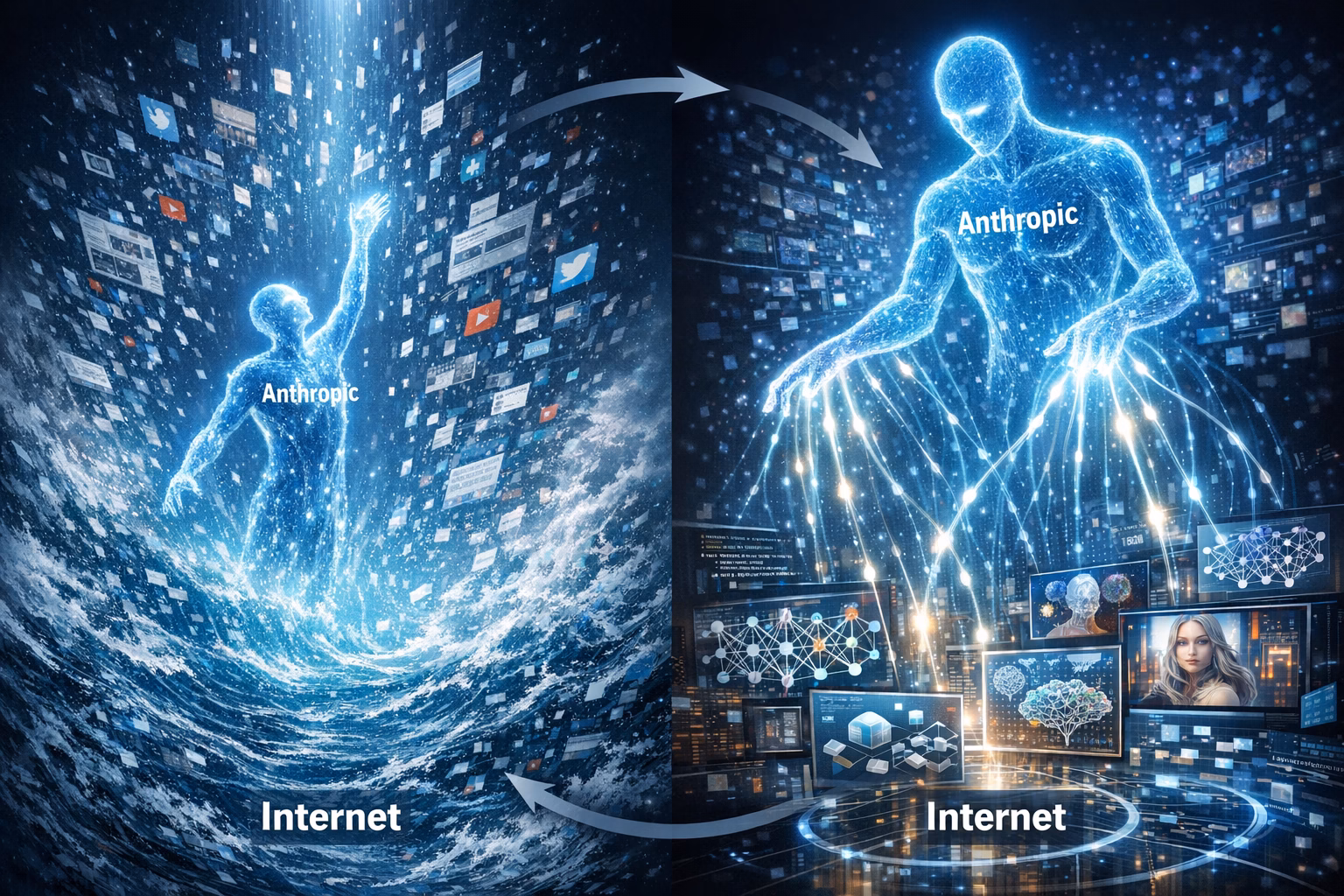Anthropic Trained on the Internet. Now the Internet Trains on Them.