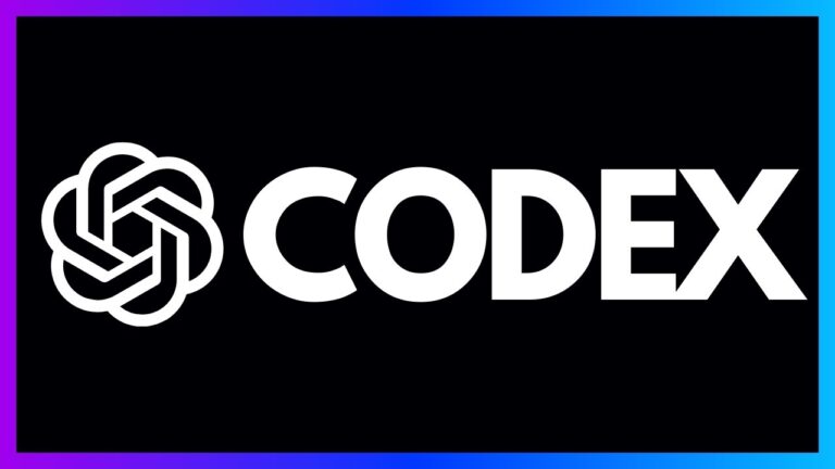 OpenAI Codex wordmark on a dark background