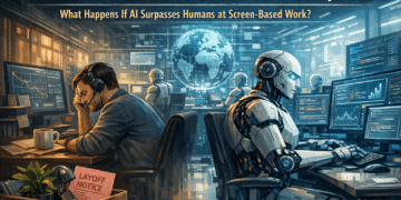 When the Machines Learn to Do Our Jobs: What Happens If AI Surpasses Humans at Screen-Based Work?