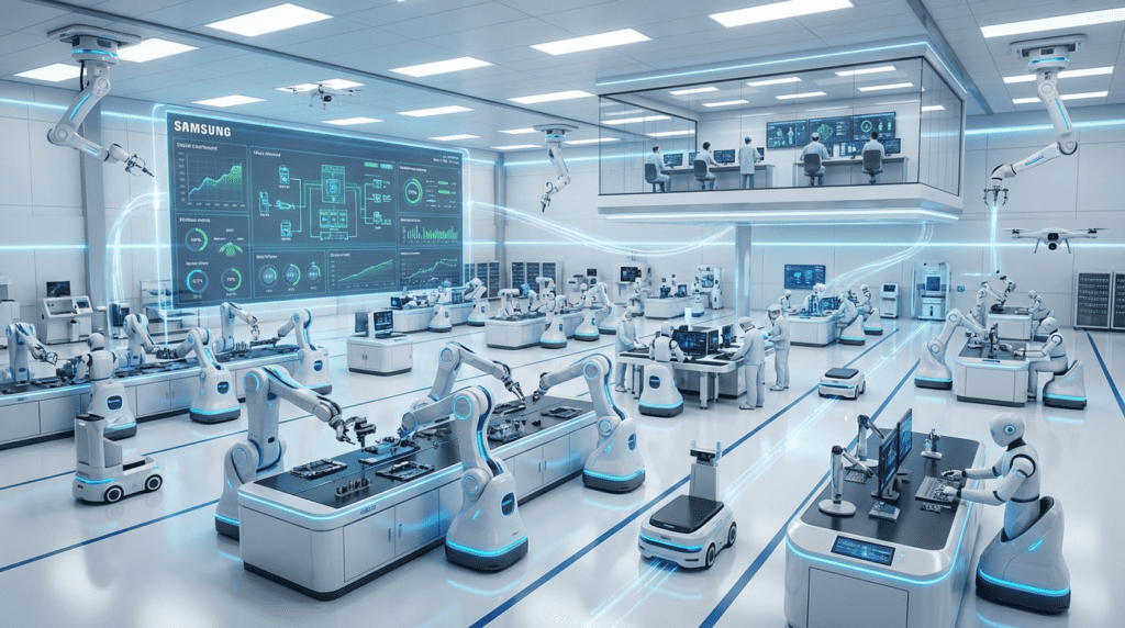 Samsung AI autonomous factories