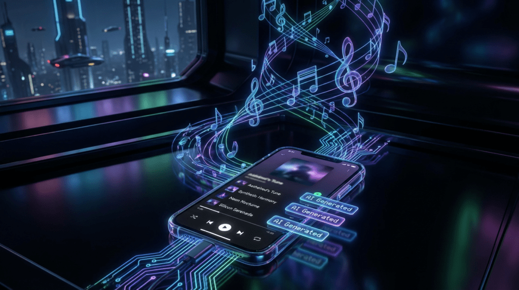 AI generated music labeling