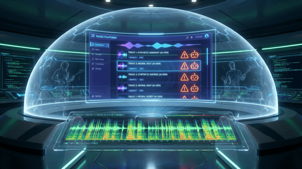 AI generated music labeling