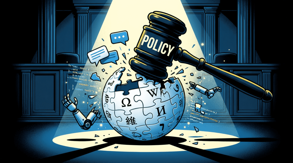 Wikipedia AI content ban