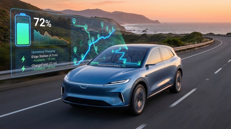 Google Maps EV trip planning