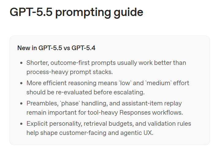 GPT 5.5 prompt