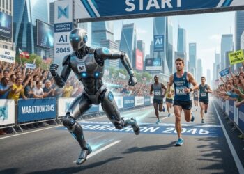 humanoid robot marathon record