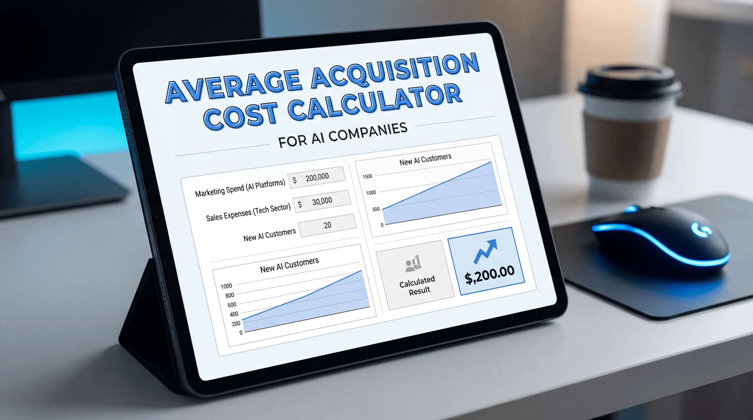 Average Acquisition Cost Calculator – For AI Companies