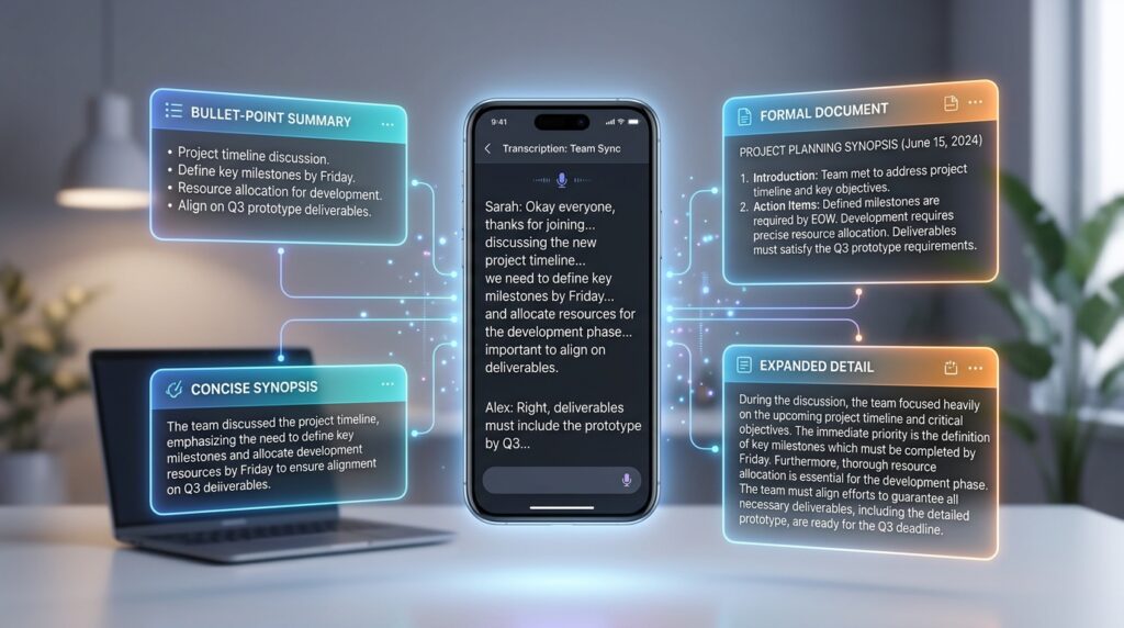 Google AI dictation app