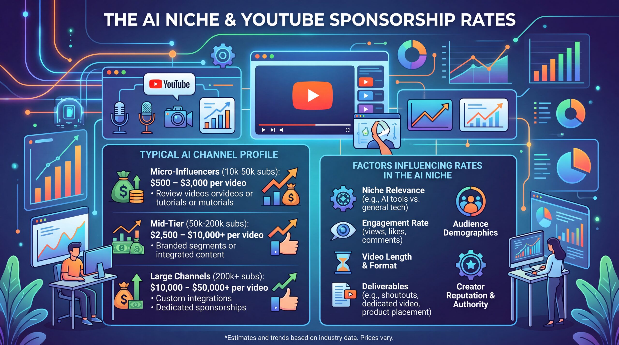 The AI Niche and YouTube Sponsorship Rates: How It Compares to Finance, Gaming, and Everything In Between
