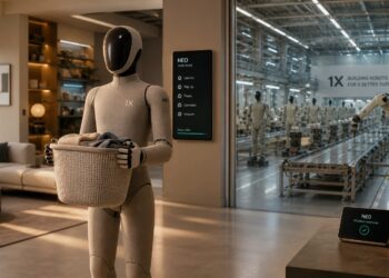 1x NEO humanoid robot