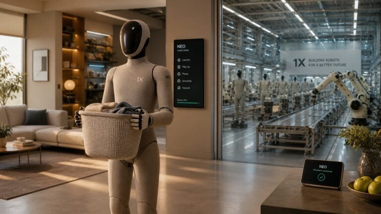 1x NEO humanoid robot