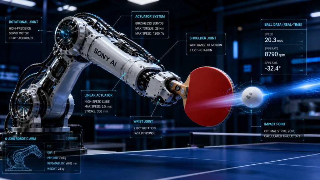 Sony AI table tennis robot