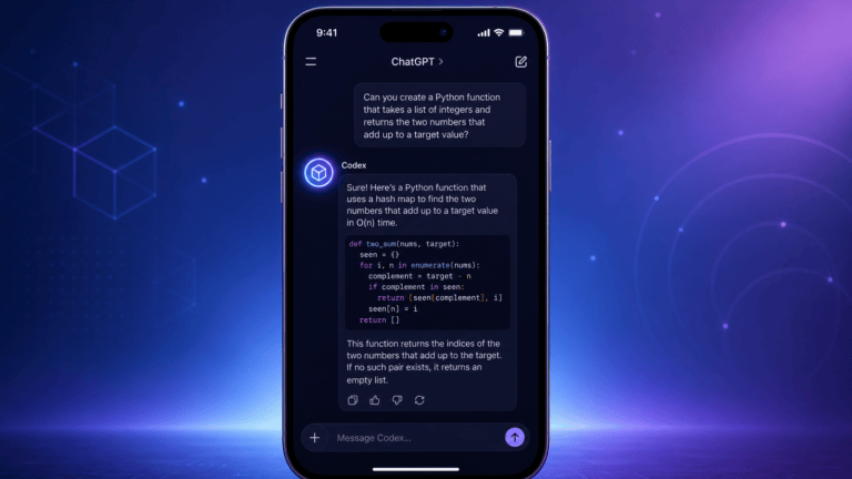 Codex Just Landed in the ChatGPT Mobile App screenshot