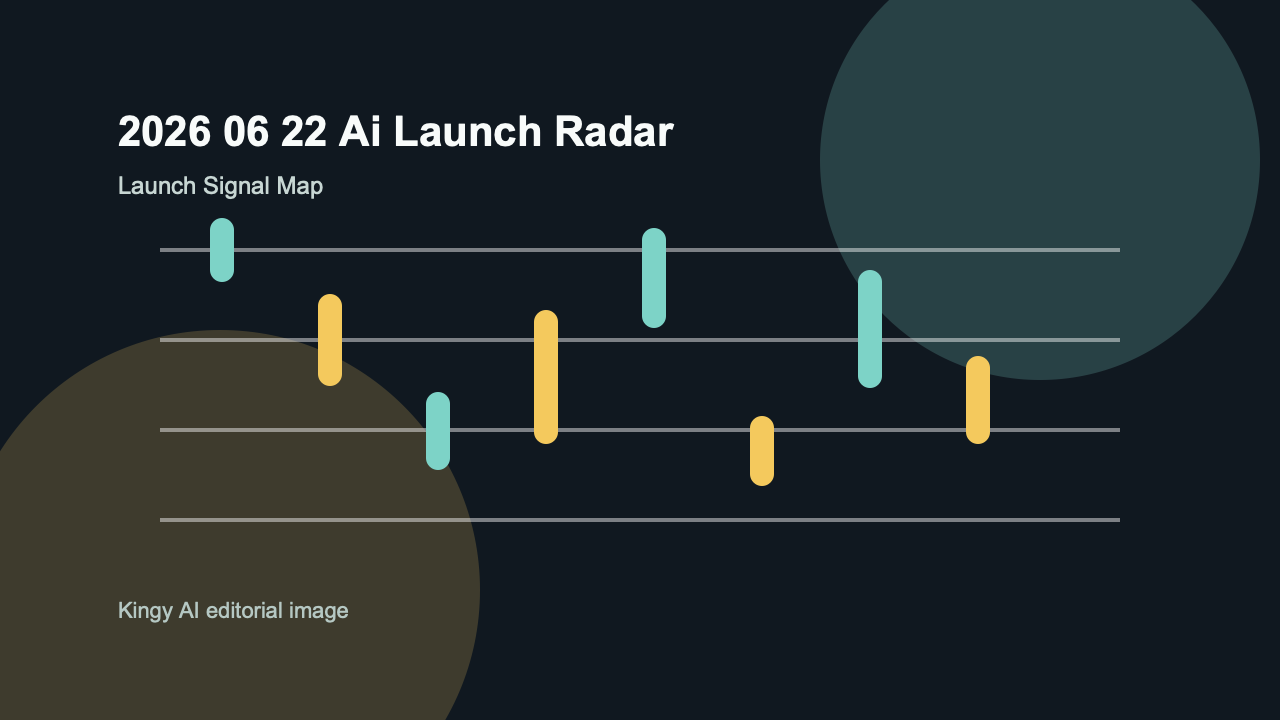 Kingy AI Daily Launch Radar for 2026-06-22