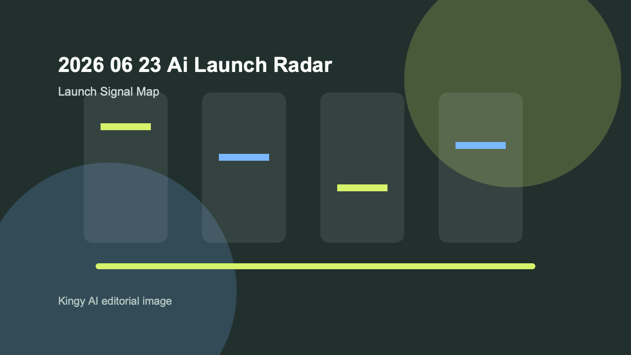Kingy AI Daily Launch Radar for 2026-06-23