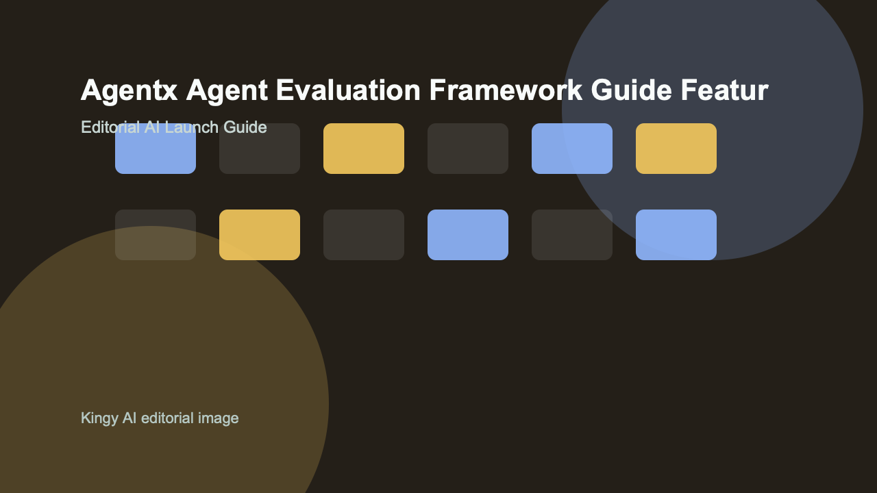 AI-generated editorial featured image for AgentX Agent Evaluation Framework