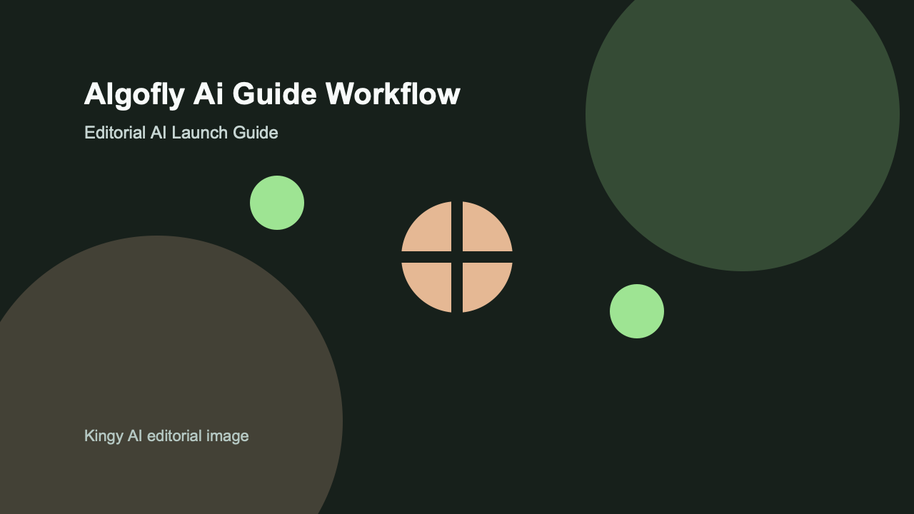AI-generated editorial workflow image for AlgoFly AI in the AI infrastructure category