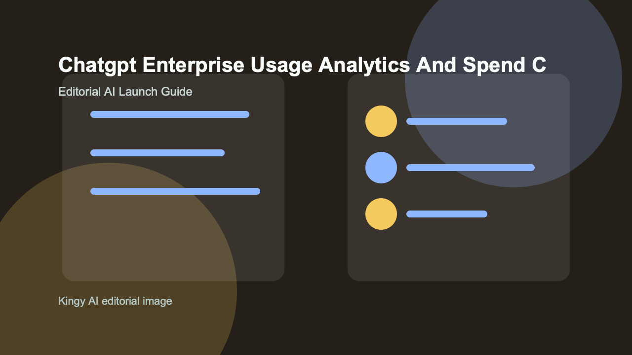 AI-generated editorial comparison image for ChatGPT Enterprise Usage Analytics and Spend Controls showing use cases, pricing, alternatives, and risks
