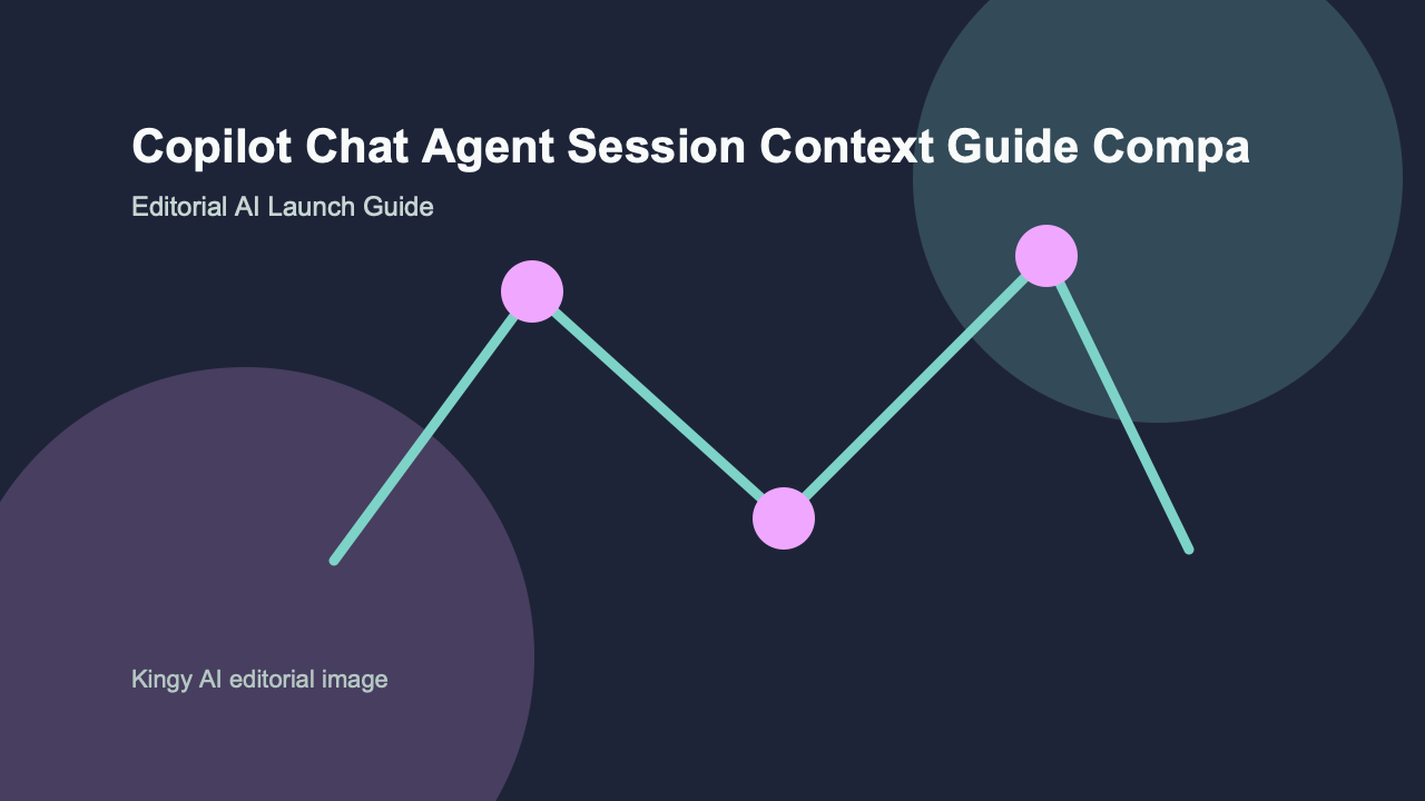 AI-generated editorial comparison image for Copilot Chat Agent Session Context showing use cases, pricing, alternatives, and risks