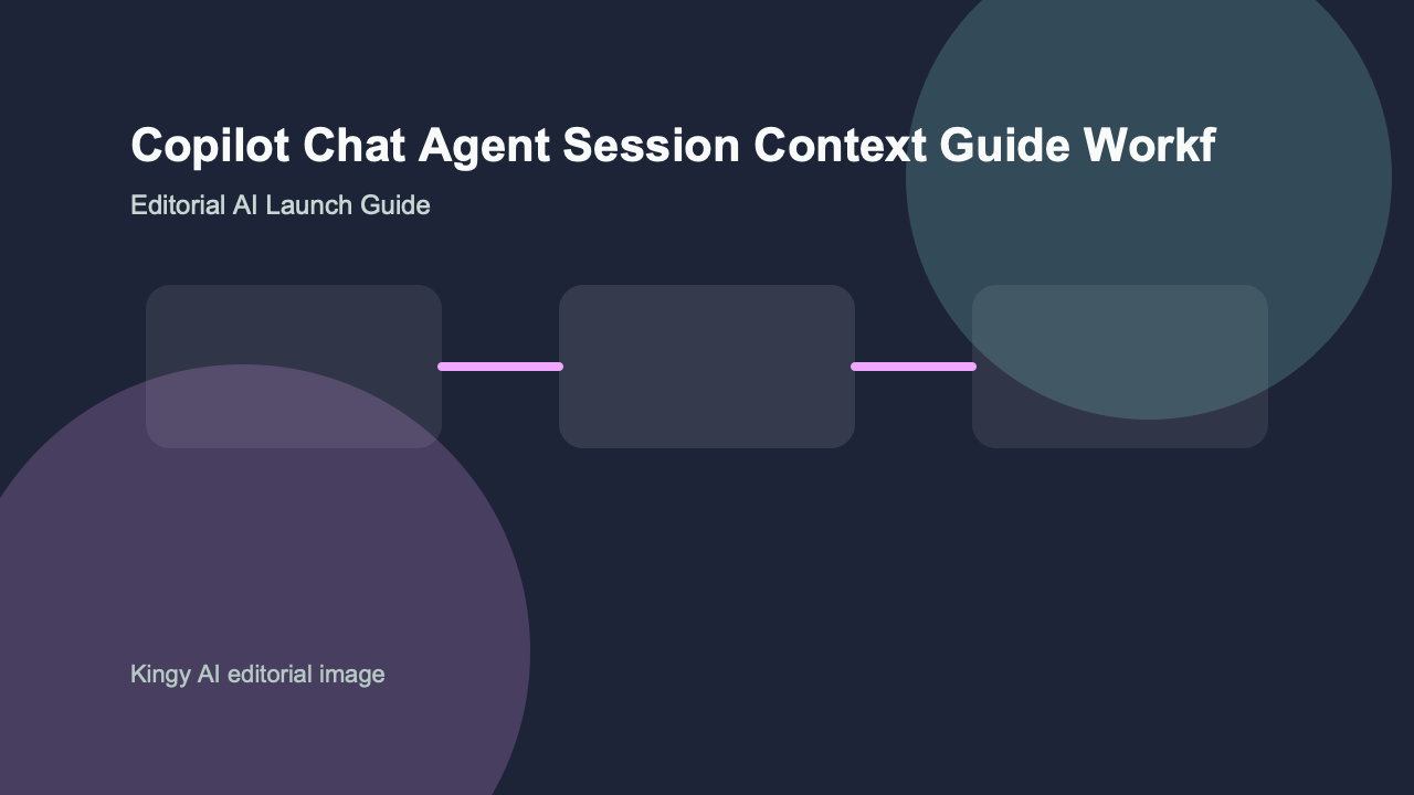 AI-generated editorial workflow image for Copilot Chat Agent Session Context in the AI coding tools category