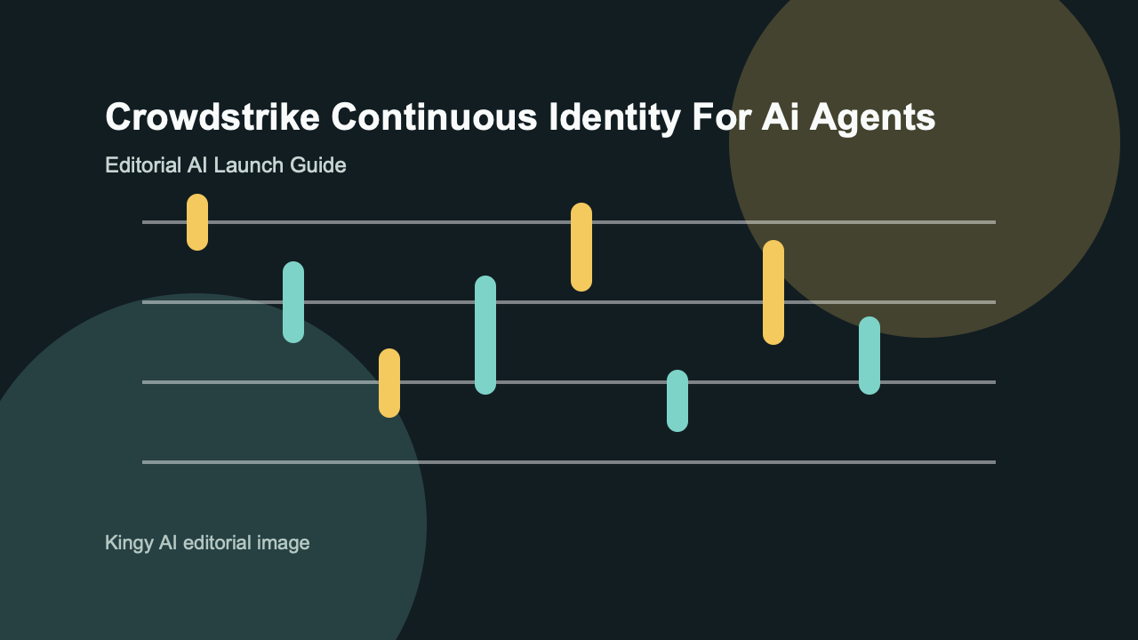 AI-generated editorial comparison image for CrowdStrike Continuous Identity for AI Agents showing use cases, pricing, alternatives, and risks