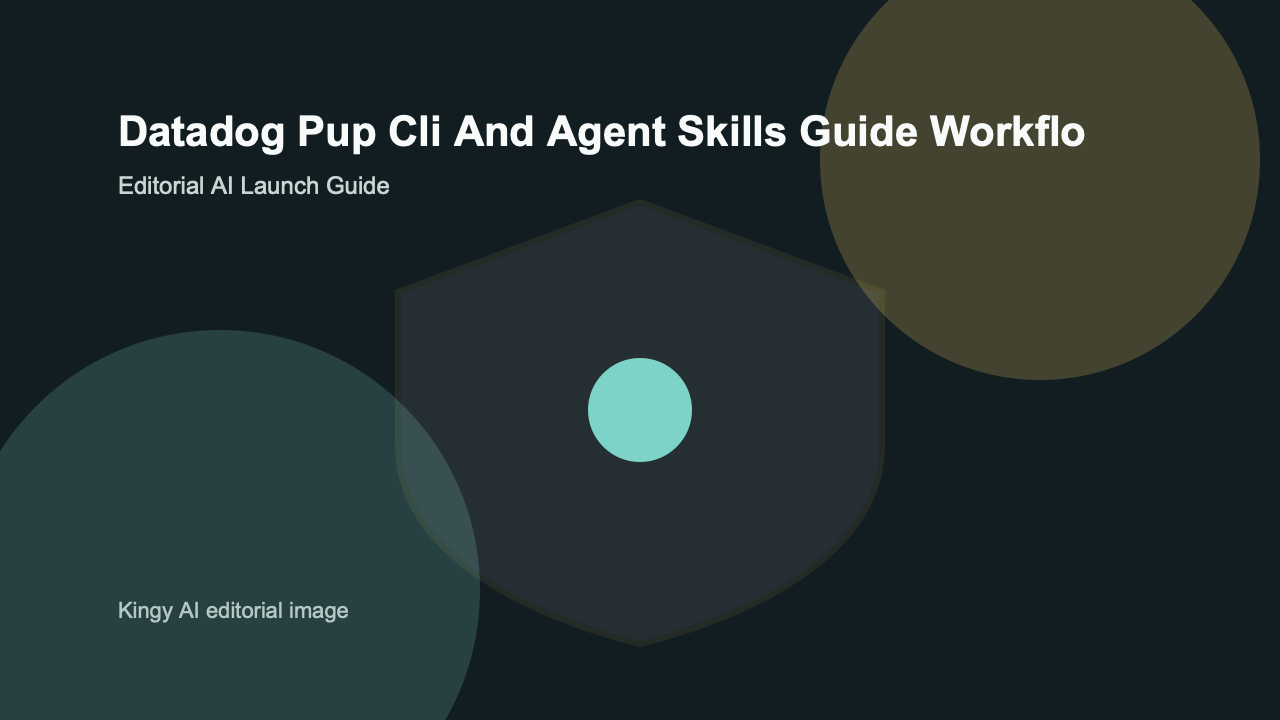 AI-generated editorial workflow image for Datadog Pup CLI and Agent Skills in the AI infrastructure category
