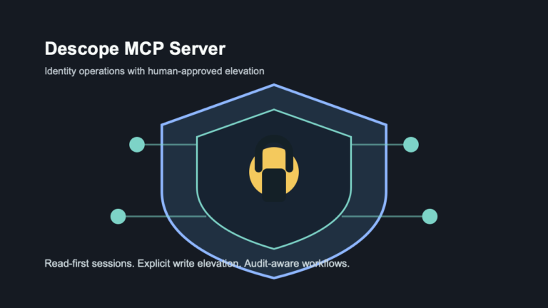 Descope MCP Server identity control editorial image