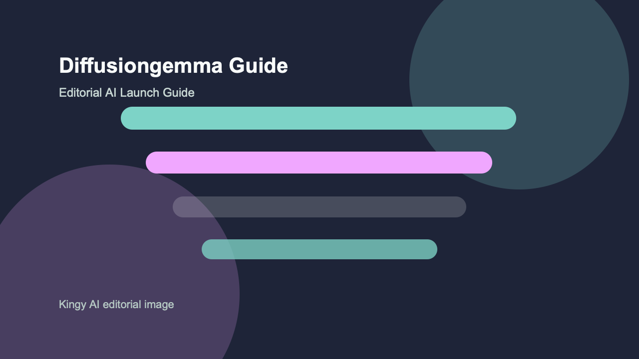 AI-generated editorial featured image for DiffusionGemma