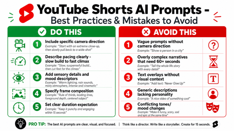Best AI Video Prompts for YouTube Shorts screenshot