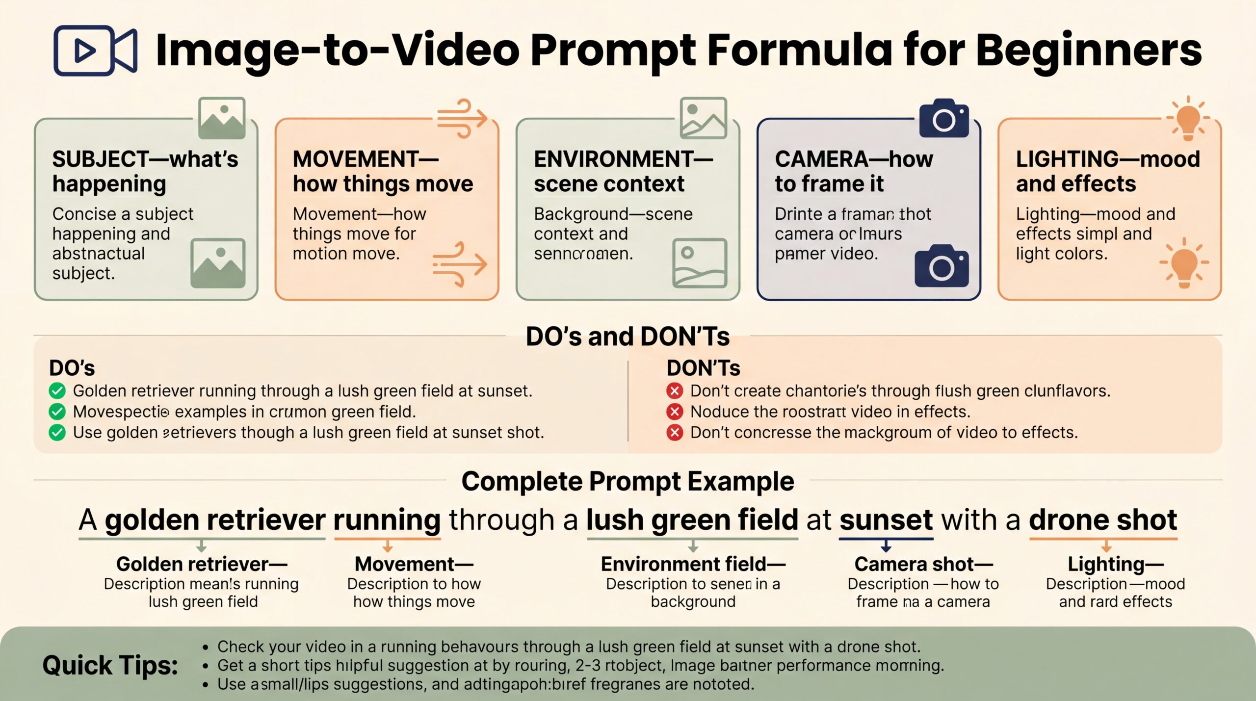 Image-to-Video Prompt Formula for Beginners
