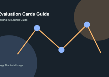 Evaluation Cards AI launch guide editorial image