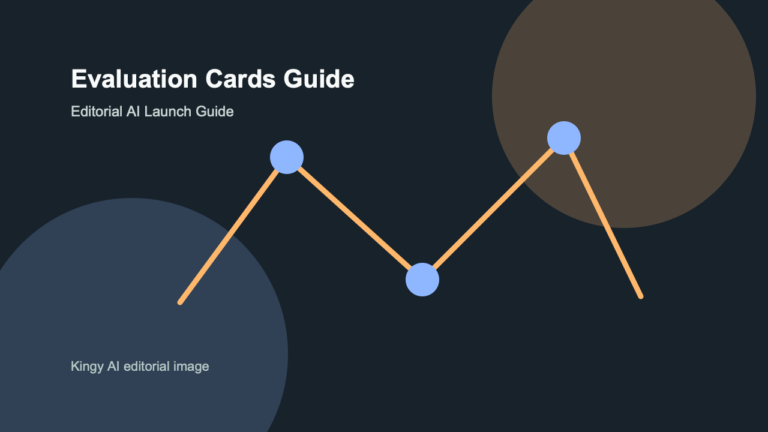 Evaluation Cards AI launch guide editorial image