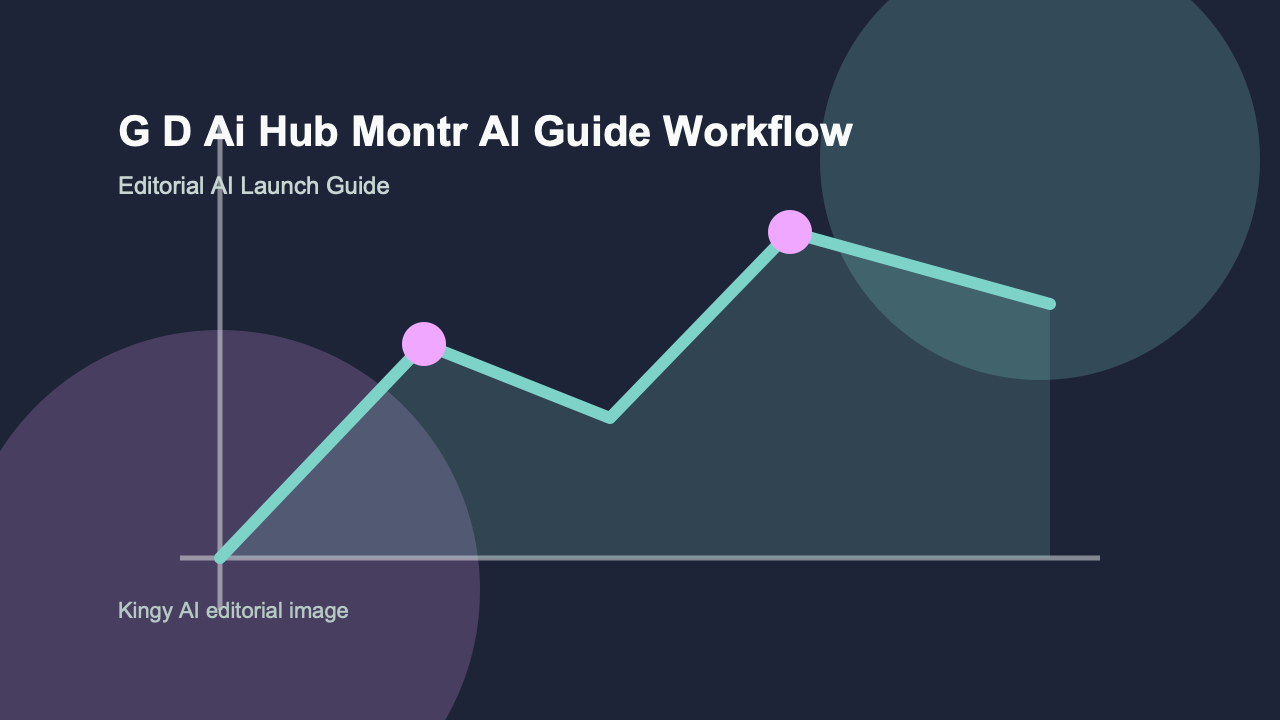 AI-generated editorial workflow image for G+D AI Hub Montréal in the AI infrastructure category