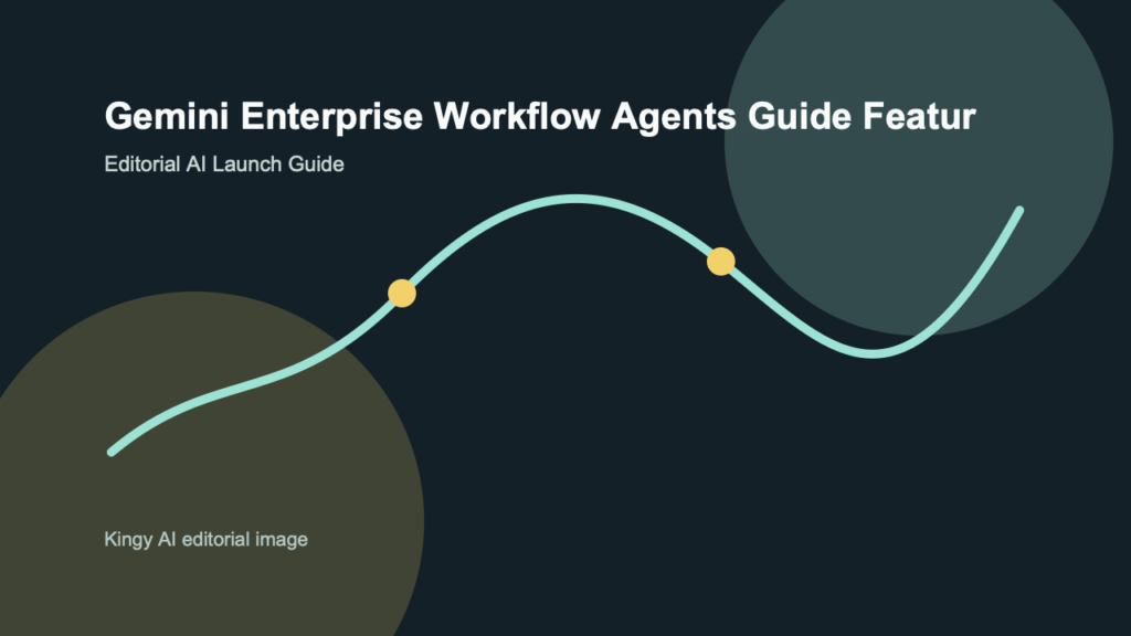 AI-generated editorial featured image for Gemini Enterprise Workflow Agents