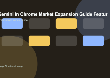 AI-generated editorial featured image for Gemini in Chrome Market Expansion