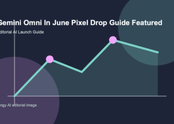 AI-generated editorial featured image for Gemini Omni in June Pixel Drop